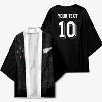 Custom Aotearoa Rugby Kimono Fern Blacks-Traditional Maori Motifs Design LT03 - Polynesian Pride