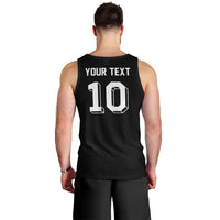 Custom Aotearoa Rugby Men Tank Top Fern Blacks-Traditional Maori Motifs Design LT03 - Polynesian Pride
