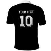 Custom Aotearoa Rugby Polo Shirt Fern Blacks-Traditional Maori Motifs Design LT03 - Polynesian Pride