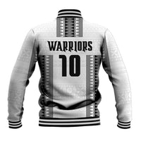 Fiji Rugby Warriors Baseball Jacket Masi Tribal Pattern Go Champion 2024 LT03 - Polynesian Pride