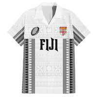 Fiji Rugby Warriors Hawaiian Shirt Masi Tribal Pattern Go Champion 2024 LT03 White - Polynesian Pride