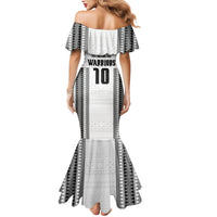 Fiji Rugby Warriors Mermaid Dress Masi Tribal Pattern Go Champion 2024 LT03 - Polynesian Pride