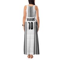 Fiji Rugby Warriors Tank Maxi Dress Masi Tribal Pattern Go Champion 2024 LT03 - Polynesian Pride