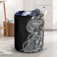 Samoan DNA Art Tattoo Laundry Basket Polynesian Pattern Black Color LT03 Black - Polynesian Pride