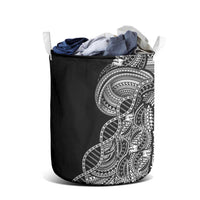 Samoan DNA Art Tattoo Laundry Basket Polynesian Pattern Black Color LT03 - Polynesian Pride