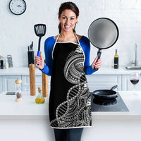 Samoan DNA Art Tattoo Apron Polynesian Pattern Black Color LT03 - Polynesian Pride