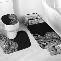 Samoan DNA Art Tattoo Bathroom Set Polynesian Pattern Black Color LT03 Mat Set Only (3 pcs) One Size Black - Polynesian Pride