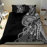 Samoan DNA Art Tattoo Bedding Set Polynesian Pattern Black Color LT03 - Polynesian Pride