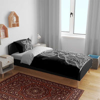 Samoan DNA Art Tattoo Bedding Set Polynesian Pattern Black Color LT03 - Polynesian Pride