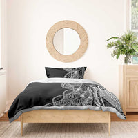 Samoan DNA Art Tattoo Bedding Set Polynesian Pattern Black Color LT03 - Polynesian Pride