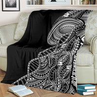 Samoan DNA Art Tattoo Blanket Polynesian Pattern Black Color LT03 - Polynesian Pride
