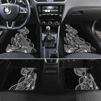 Samoan DNA Art Tattoo Car Mats Polynesian Pattern Black Color LT03 Set 4pcs Black - Polynesian Pride