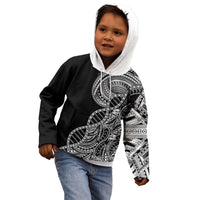 Samoan DNA Art Tattoo Kid Hoodie Polynesian Pattern Black Color LT03 - Polynesian Pride