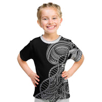 Samoan DNA Art Tattoo Kid T Shirt Polynesian Pattern Black Color LT03 Black - Polynesian Pride