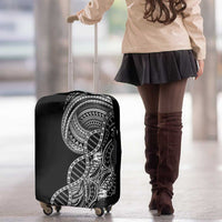 Samoan DNA Art Tattoo Luggage Cover Polynesian Pattern Black Color LT03 - Polynesian Pride