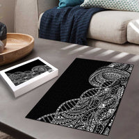 Samoan DNA Art Tattoo Puzzle Polynesian Pattern Black Color LT03 - Polynesian Pride