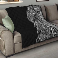 Samoan DNA Art Tattoo Quilt Polynesian Pattern Black Color LT03 - Polynesian Pride