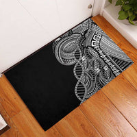 Samoan DNA Art Tattoo Rubber Doormat Polynesian Pattern Black Color LT03 - Polynesian Pride