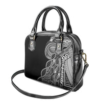 Samoan DNA Art Tattoo Shoulder Handbag Polynesian Pattern Black Color LT03 - Polynesian Pride