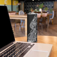 Samoan DNA Art Tattoo Skinny Tumbler Polynesian Pattern Black Color LT03 - Polynesian Pride