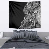 Samoan DNA Art Tattoo Tapestry Polynesian Pattern Black Color LT03 - Polynesian Pride