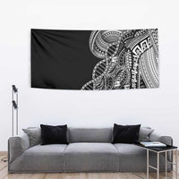 Samoan DNA Art Tattoo Tapestry Polynesian Pattern Black Color LT03 - Polynesian Pride