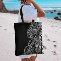 Samoan DNA Art Tattoo Tote Bag Polynesian Pattern Black Color LT03 - Polynesian Pride