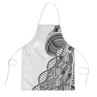 Samoan DNA Art Tattoo Apron Polynesian Pattern White Color LT03 White - Polynesian Pride
