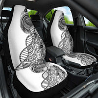 Samoan DNA Art Tattoo Car Seat Cover Polynesian Pattern White Color LT03 One Size White - Polynesian Pride