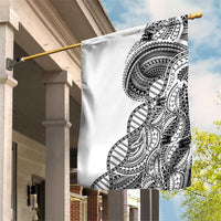 Samoan DNA Art Tattoo Garden Flag Polynesian Pattern White Color LT03 House Flag White - Polynesian Pride