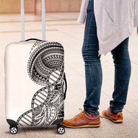 Samoan DNA Art Tattoo Luggage Cover Polynesian Pattern White Color LT03 White - Polynesian Pride