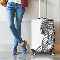 Samoan DNA Art Tattoo Luggage Cover Polynesian Pattern White Color LT03 - Polynesian Pride