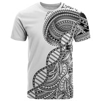 Samoan DNA Art Tattoo T Shirt Polynesian Pattern White Color LT03 White - Polynesian Pride