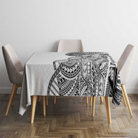 Samoan DNA Art Tattoo Tablecloth Polynesian Pattern White Color LT03 - Polynesian Pride