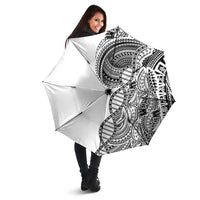 Samoan DNA Art Tattoo Umbrella Polynesian Pattern White Color LT03 - Polynesian Pride