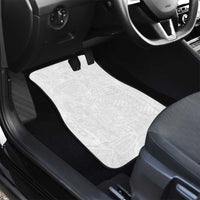 Samoan DNA Art Tattoo Car Mats Polynesian Pattern All White LT03 - Polynesian Pride