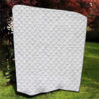 Samoan DNA Art Tattoo Quilt Polynesian Pattern All White LT03 - Polynesian Pride