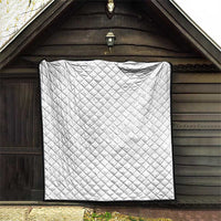Samoan DNA Art Tattoo Quilt Polynesian Pattern All White LT03 - Polynesian Pride