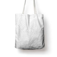 Samoan DNA Art Tattoo Tote Bag Polynesian Pattern All White LT03 - Polynesian Pride