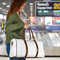 Samoan DNA Art Tattoo Travel Bag Polynesian Pattern All White LT03 - Polynesian Pride