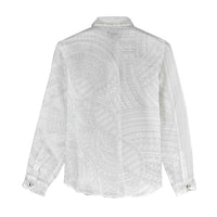 Samoan DNA Art Tattoo Women Casual Shirt Polynesian Pattern All White LT03 - Polynesian Pride