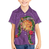 Hawaii Pikake and Maile Lei Hawaiian Shirt Honu Polynesian Pattern Pink Color LT03 - Polynesian Pride
