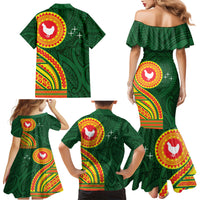 Manu'a Cession Day Family Matching Mermaid Dress and Hawaiian Shirt Polynesian Pattern LT03 - Polynesian Pride