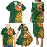Manu'a Cession Day Family Matching Puletasi and Hawaiian Shirt Polynesian Pattern LT03 - Polynesian Pride