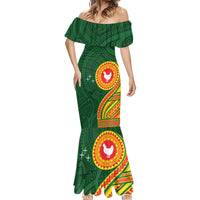 Manu'a Cession Day Mermaid Dress Polynesian Pattern LT03 - Polynesian Pride