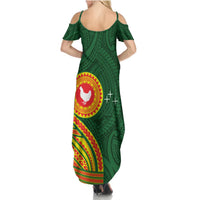 Manu'a Cession Day Summer Maxi Dress Polynesian Pattern LT03 - Polynesian Pride