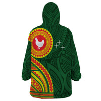 Manu'a Cession Day Wearable Blanket Hoodie Polynesian Pattern LT03 - Polynesian Pride