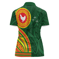 Manu'a Cession Day Women Polo Shirt Polynesian Pattern LT03 - Polynesian Pride