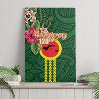 Manu'a Cession Day 120th Anniversary Canvas Wall Art Polynesian Pattern and Hibiscus Flower LT03 - Polynesian Pride