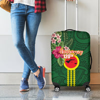 Manu'a Cession Day 120th Anniversary Luggage Cover Polynesian Pattern and Hibiscus Flower